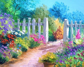 Paisajes Painting - yxf042bE BT jardín